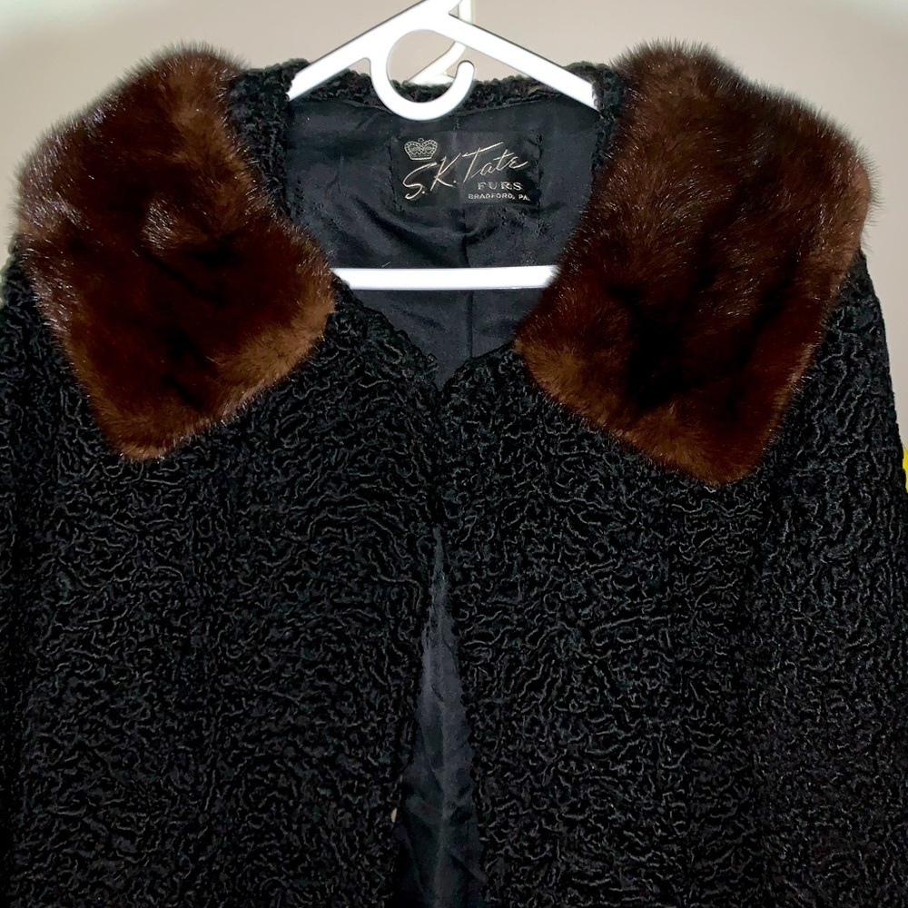 S.K. Tate TrencCoat Authentic Chinchilla Collar